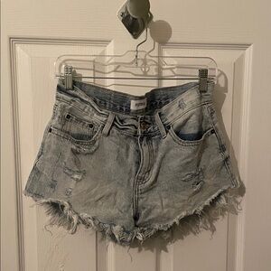 Pistola Light Wash Distressed Jean Shorts